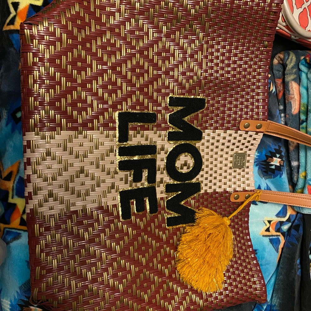 Simply Southern Red and Tan Tote Bag